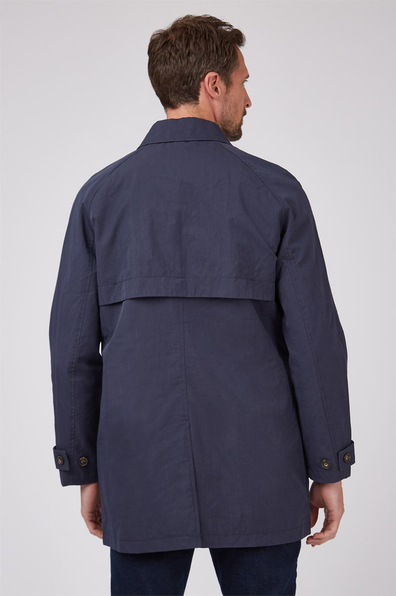 HAMMOND AND CO Plain Mac Coat Navy – Brand Ministry