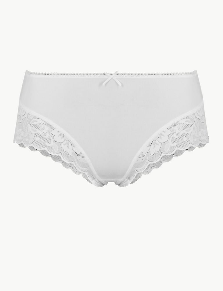 M&S Lace High Rise Midi Knickers – Brand Ministry