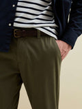 PIOMBO
Olive Green Solid colour cotton trousers