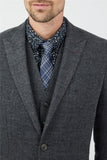 Jeff Banks Plain Charcoal Waistcoat