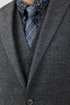 Jeff Banks Plain Charcoal Waistcoat