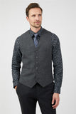 Jeff Banks Plain Charcoal Waistcoat