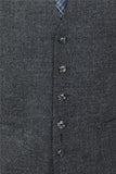 Jeff Banks Plain Charcoal Waistcoat