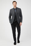 Jeff Banks Plain Charcoal Waistcoat