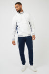 JEFF BANKS
Jersey Striped Bomber Jacket