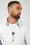 JEFF BANKS
Jersey Striped Bomber Jacket