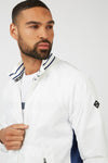 JEFF BANKS
Jersey Striped Bomber Jacket