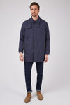 HAMMOND AND CO
Plain Mac Coat Navy