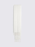 Moss
Cashmere Wool Blend Scarf, Winter White, One Size