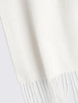 Moss
Cashmere Wool Blend Scarf, Winter White, One Size