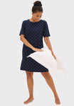 Marks & Spencer Cool Comfort Cotton Modal Spot Short Nightdress
