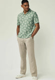 Scott ellis- Polo shirt - green white