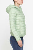 Sleeveless Ultralight Down Jacket – Water-Resistant, Hooded, Summer Lightweight Vest (Green)