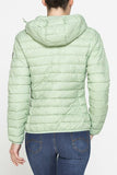 Sleeveless Ultralight Down Jacket – Water-Resistant, Hooded, Summer Lightweight Vest (Green)