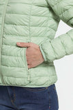 Sleeveless Ultralight Down Jacket – Water-Resistant, Hooded, Summer Lightweight Vest (Green)