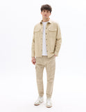 Celio Slim Fit Stretch Cotton Cargo Pants - Beige
