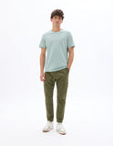 Celio Slim Fit Stretch Cotton Cargo Pants - Khaki