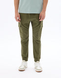 Celio Slim Fit Stretch Cotton Cargo Pants - Khaki
