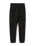 Celio Black Slim Fit Stretch Cotton Cargo Pants