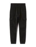Celio Black Slim Fit Stretch Cotton Cargo Pants