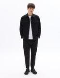 Celio Black Slim Fit Stretch Cotton Cargo Pants