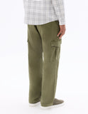 Celio Straight Fit Cargo Pants - Khaki