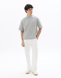 Celio White Straight Leg Cargo Pant