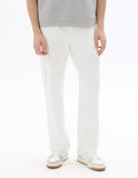 Celio White Straight Leg Cargo Pant