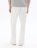 Celio White Straight Leg Cargo Pant