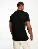 FCUK logo print t-shirt in black