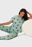 M&S Pure Cotton Star Print Pyjama Set