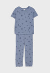M&S Star Print Knitted Pyjama Set