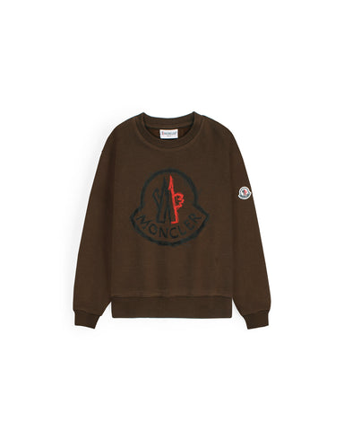Kids Batch Sweatshirt – Brown