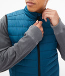 Aeropostale Quilted Puffer Vest Aruba Teal