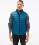 Aeropostale Quilted Puffer Vest Aruba Teal