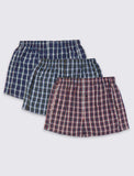 M&S COLLECTION Men 3-Pack Woven Boxer