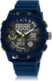AX Armani Exchange Men's Analog-Digital Silicone Watch