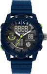 AX Armani Exchange Men's Analog-Digital Silicone Watch