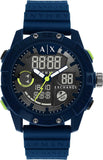 AX Armani Exchange Men's Analog-Digital Silicone Watch