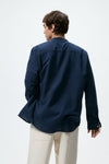 ZARA TEXTURED LINEN - COTTON SHIRT