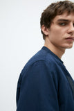 ZARA TEXTURED LINEN - COTTON SHIRT