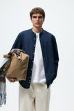 ZARA TEXTURED LINEN - COTTON SHIRT