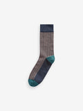 Neutral/Navy Pattern Smart Socks 5 Pack