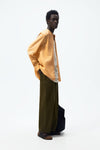 ZARA TEXTURED LINEN - COTTON SHIRT