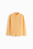 ZARA TEXTURED LINEN - COTTON SHIRT