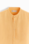 ZARA TEXTURED LINEN - COTTON SHIRT