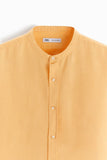 ZARA TEXTURED LINEN - COTTON SHIRT