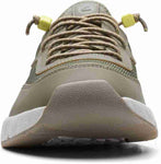 CLARKS Davis Low Olive Combi Running Shoe (Green)