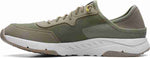 CLARKS Davis Low Olive Combi Running Shoe (Green)