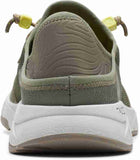 CLARKS Davis Low Olive Combi Running Shoe (Green)